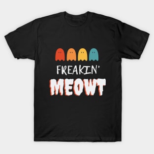 Freakin' Meowt Halloween Ghost T-Shirt